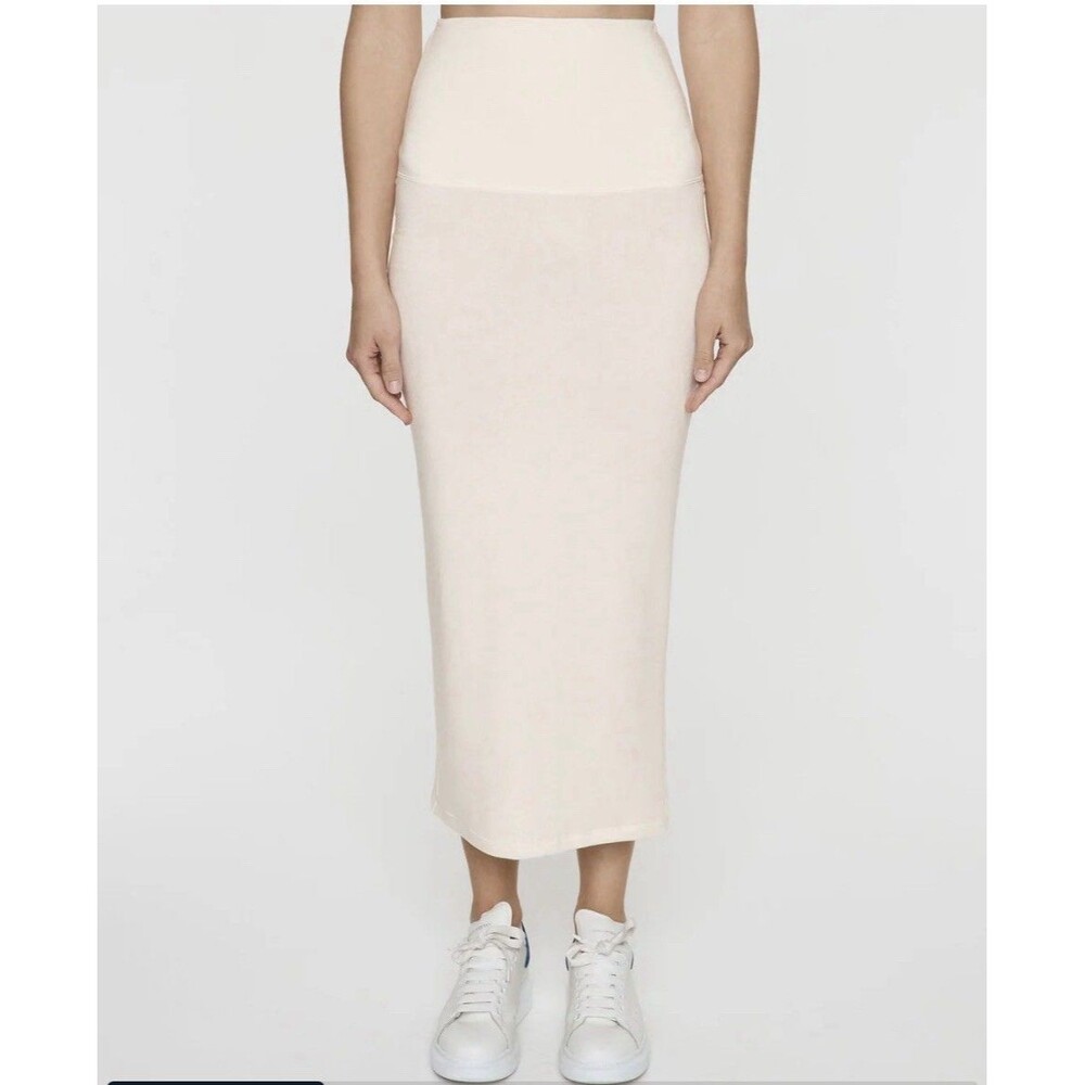 Bleausalt Beige Maxi Tube Skirt Sz 5 Xxl Soft Quiet Luxury Coastal Old Money
